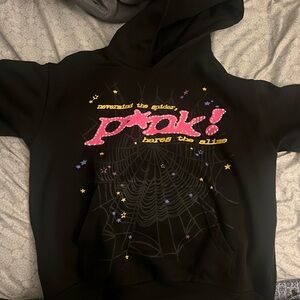 Sp5der P*nk Hoodie ‘Black’